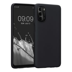   Husa Kwmobile pentru Motorola Moto G (2022), Silicon, Negru, 58530.47