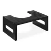 Inaltator pentru toaleta Navaris, pozitie ghemuit, antiderapant, 43.5x28x18.3 cm, negru, bambus
