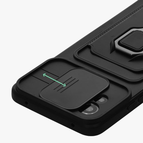 Bumper kwmobile pentru Xiaomi 11 Lite 5G NE/Mi 11 Lite 5G, Silicon, Negru, 57718.01