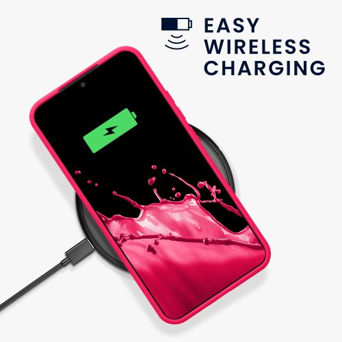 Husa Kwmobile pentru Samsung Galaxy S22 Plus, Silicon, Roz, 56761.77