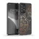 Husa Kwmobile pentru Samsung Galaxy A53 5G, Silicon, Transparent/Roz, 58800.02