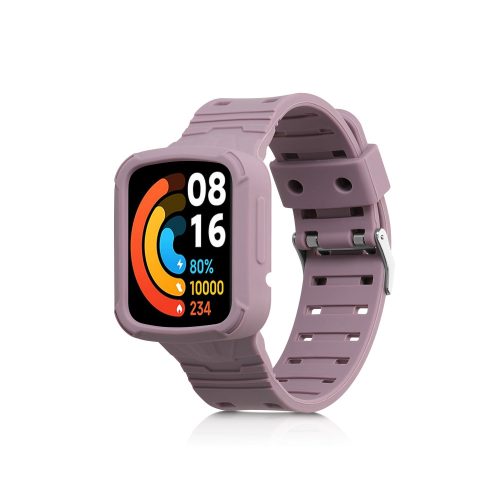 Curea pentru Xiaomi Mi Watch Lite/Redmi Watch, Kwmobile, Mov, Silicon, 58886.192