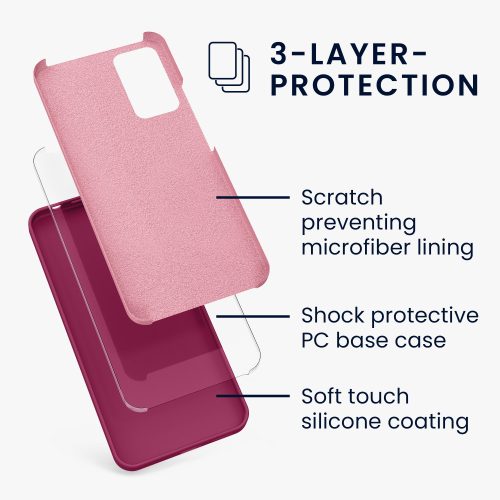 Husa Kwmobile pentru Xiaomi Redmi Note 11 Pro/Redmi Note 11 Pro 5G, Silicon, Violet, 57373.100