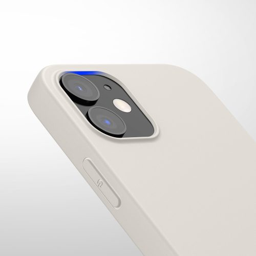 Husa Kwmobile pentru Apple iPhone 12/iPhone 12 Pro, Silicon, Alb, 53938.204