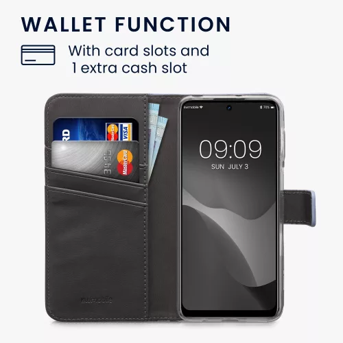 Husa Kwmobile pentru Motorola Moto G42, Piele ecologica, Multicolor, 59188.02