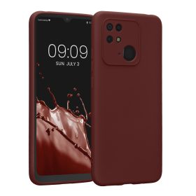   Husa Kwmobile pentru Xiaomi Redmi 10C, Silicon, Rosu, 59229.187