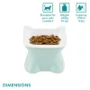Set 2 boluri ceramica pentru pisici Navaris, 120 ml, design ridicat, ceramica, 61289.06