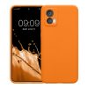 Husa Kwmobile pentru Motorola Edge 30 Neo, Portocaliu, Silicon, 61043.15
