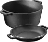 Oala cuptor olandez cu capac Navaris din fonta, pentru plite/cuptoare, 4.7 l,  32 cm, 61695.02
