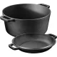 Oala cuptor olandez cu capac Navaris din fonta, pentru plite/cuptoare, 4.7 l,  32 cm, 61695.02