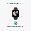 Set 2 Folii de protectie Kwmobile pentru Xiaomi Redmi Watch 2 Lite, Transparent/Negru, Polimer, KWM000024WS001C