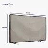 Husa de in Kwmobile pentru televizor de 40 inch, Maro deschis, Textil, KWM0000250B002C
