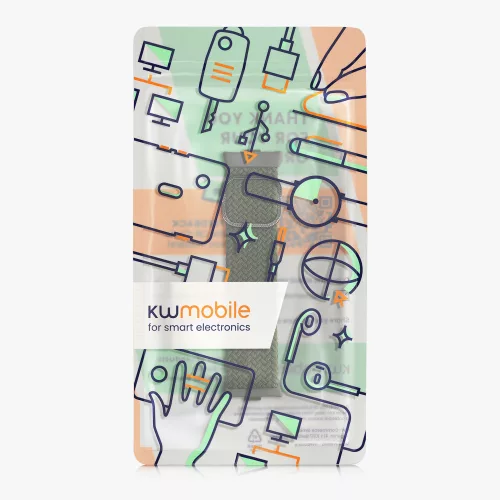 Curea Kwmobile pentru Xiaomi Mi Band 8 Pro, Verde inchis, Nylon, KWM0000250K002C