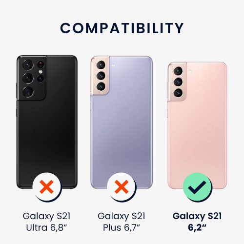 Husa Kwmobile pentru Samsung Galaxy S21, Gri, Silicon, KWM000012BT068C