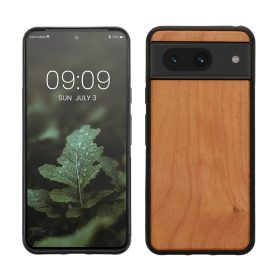   Husa Kwmobile pentru Google Pixel 8, Maro, Lemn, KWM0000208X002C
