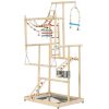 Jucarie din lemn Navaris pentru papagali, 4 niveluri, 48.5x35x97 cm, NAV0000273S002C