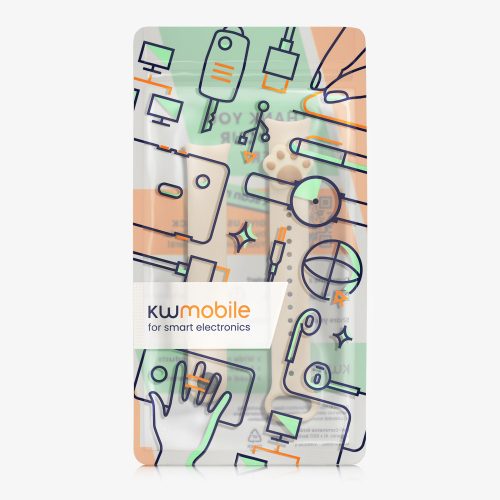 Curea Kwmobile pentru Xiaomi Mi Band 8, Alb, Silicon, KWM0000253R001C