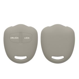   Husa Cheie Auto Kwmobile pentru Mitsubishi 2 Butoane, Gri, Silicon, KWM000008JC004C