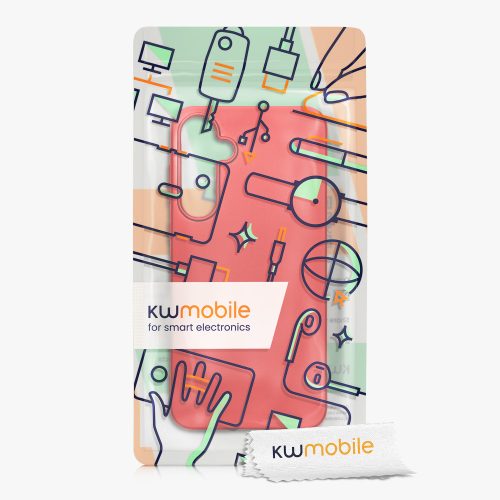Husa Kwmobile pentru Samsung Galaxy A55, Rosu, Silicon, KWM000021MI003C
