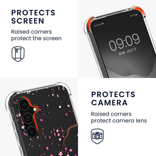 Husa Kwmobile cu snur pentru Samsung Galaxy A35, Multicolor, Silicon, KWM000021RM001C