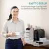 Set suport aparat cafea 3 sertare pentru capsule si organizator 2 sertare pentru consumabile Navaris, alb, NAV000018GT003C