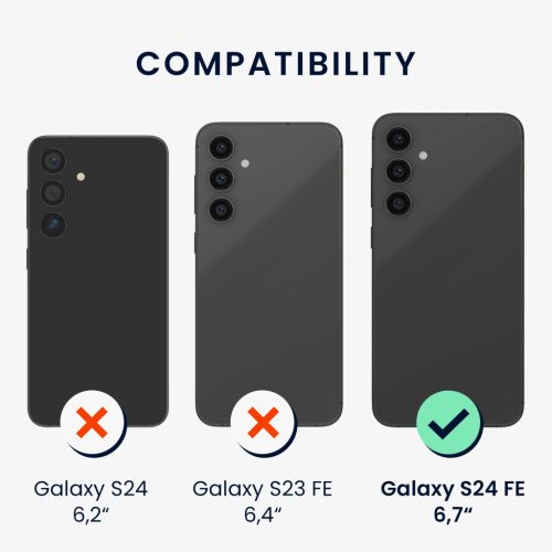 Husa Kwmobile pentru Samsung Galaxy S24 FE, Roz inchis, Silicon, KWM000021WA010C