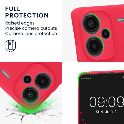 Husa Kwmobile pentru Xiaomi Redmi Note 13 Pro Plus 5G, Roz, Silicon, KWM000020OF006C