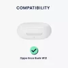 Husa pentru casti OPPO Enco Buds W12, Kwmobile, Negru, Silicon, 59288.01