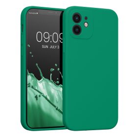   Husa Kwmobile pentru Apple iPhone 12/iPhone 12 Pro, Silicon, Verde, 59351.142