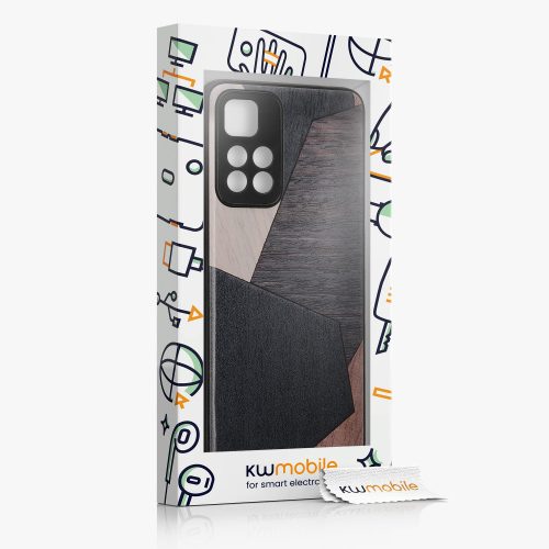 Husa kwmobile pentru Xiaomi Redmi Note 11 Pro Plus 5G, Lemn, Multicolor, 58100.06