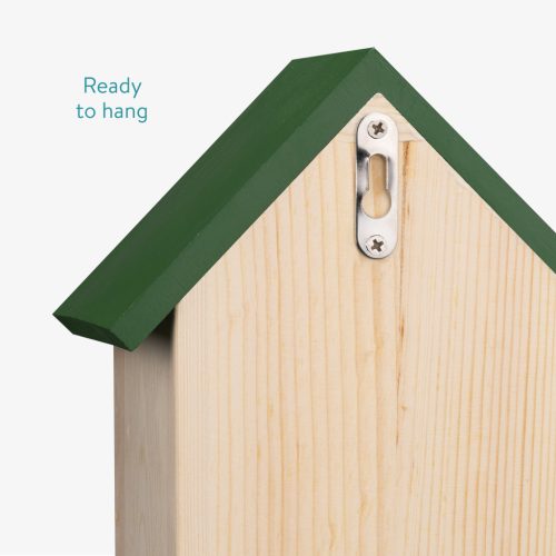 Hranitor veverite din lemn Navaris cu bol apa si suport porumb, 28x17.5x15 cm, 59579.01