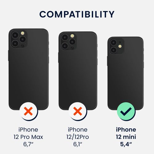 Husa kwmobile pentru Apple iPhone 12 Mini, Silicon, Albastru, 52640.228