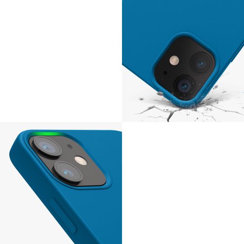 Husa kwmobile pentru Apple iPhone 12 Mini, Silicon, Albastru, 52640.228
