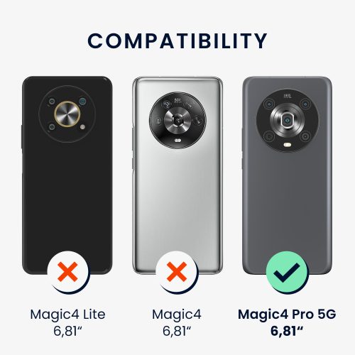 Husa kwmobile pentru Honor Magic5 Lite 5G, Silicon, Albastru, 57917.57