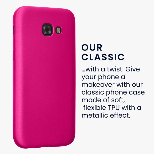 Husa kwmobile pentru Samsung Galaxy A5 (2017), Silicon, Roz, 57526.65