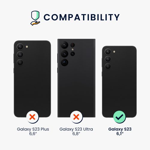 Husa kwmobile pentru Samsung Galaxy S23, Silicon, Roz, 60282.225