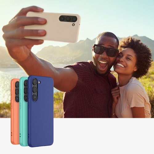 Husa kwmobile pentru Samsung Galaxy S23, Silicon, Roz, 60282.225