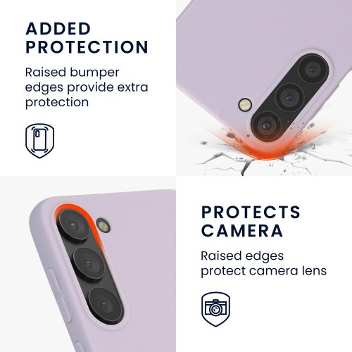 Husa kwmobile pentru Samsung Galaxy S23 Plus, Silicon, Mov, 60283.108