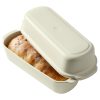 Tava ceramica pentru paine Navaris, material din lut rezistent, cu capac, 60645.01