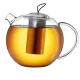 Ceainic din sticla Creano Jumbo, 1 L, cu infuzor din inox, capac, sistem all-in-one