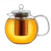 Ceainic din sticla Creano All-in-One, 1,7 L, cu infuzor din inox si capac, anti-picurare