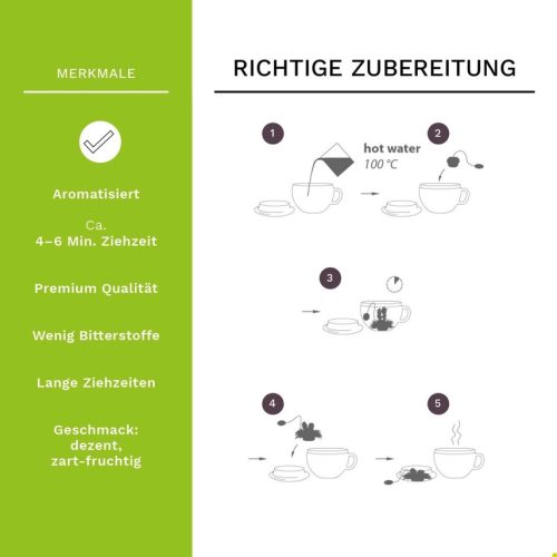 Set cadou ceai infloritor Creano Teelini, cana sticla 200 ml cu capac, 8 plicuri ceai verde