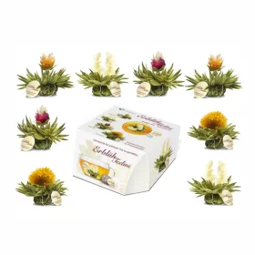   Set ceai infloritor Creano Teelini, 8 plicuri pentru cana, 4 arome, ceai alb