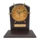 Ceas decorativ Giftdeco, alamă și lemn, înălțime 22 cm, stil nautic