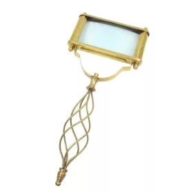   Lupă Giftdeco, alamă și sticlă, lățime 12 cm, lungime 27,5 cm
