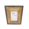 Ramă foto Giftdeco A-1106A, pentru fotografie 10 x 15cm, lemn de mango și metal, 25,5 x 20,5 cm