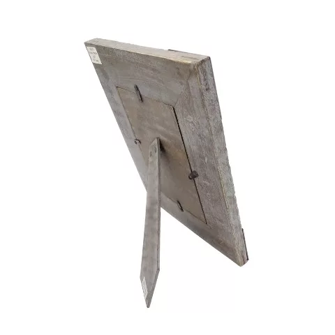 Ramă foto Giftdeco, pentru fotografie 10 x 15cm, lemn de mango și metal, 27,5 x 22,5 cm