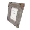 Ramă foto Giftdeco, pentru fotografie 10 x 15cm, lemn de mango și metal, 27,5 x 22,5 cm