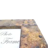 Ramă foto Giftdeco A-1106, lemn de mango și metal, fotografie 10 x 10 cm, ramă 20 x 20 cm, stil vintage