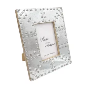   Ramă foto Giftdeco, pentru fotografie 15 x 10cm, lemn de mango și metal, stil industrial, glamour